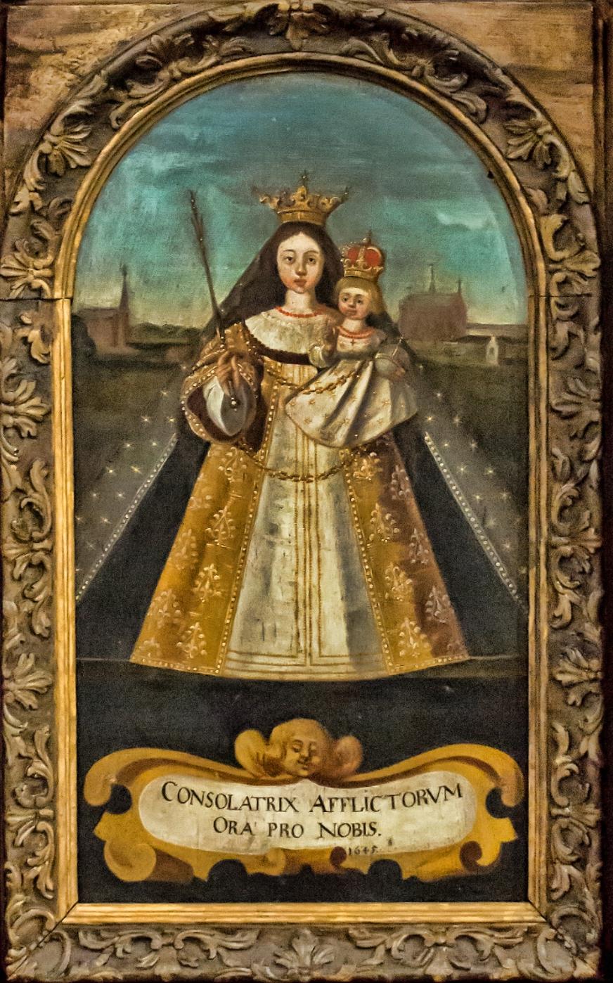 Wand-Altärchen mit Bild der Kevelaer-Madonna, 1645